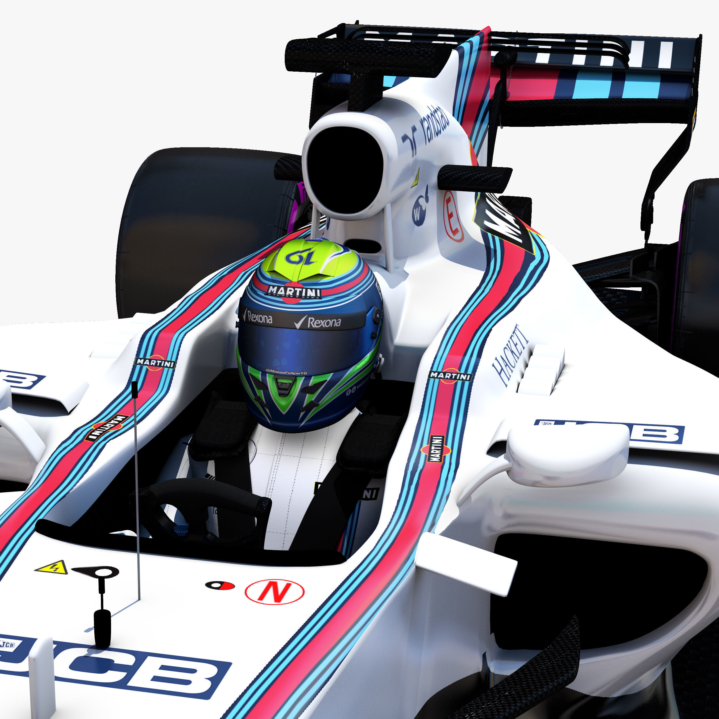 Williams FW40 Low-poly 3D model_8