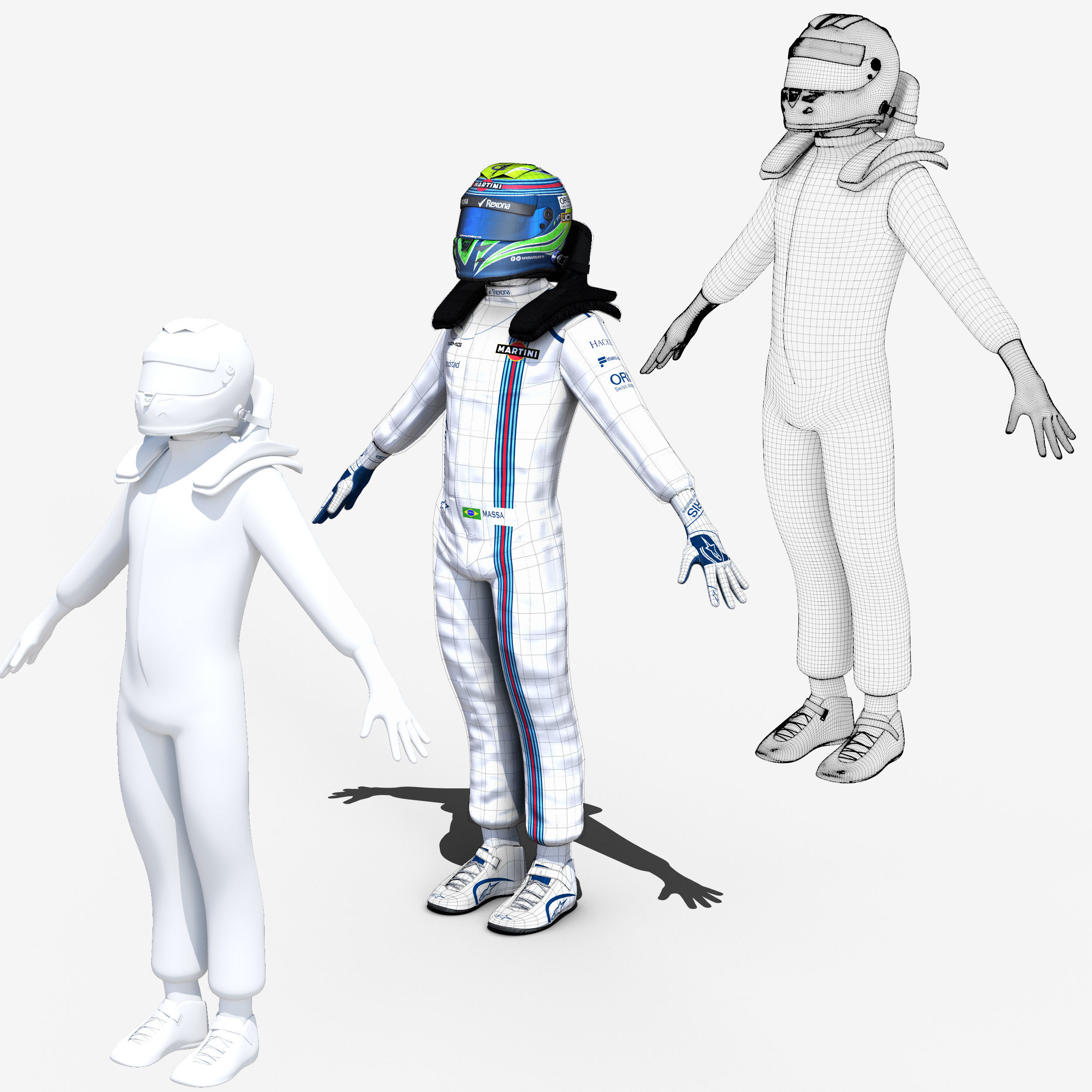 Williams FW40 Low-poly 3D model_20