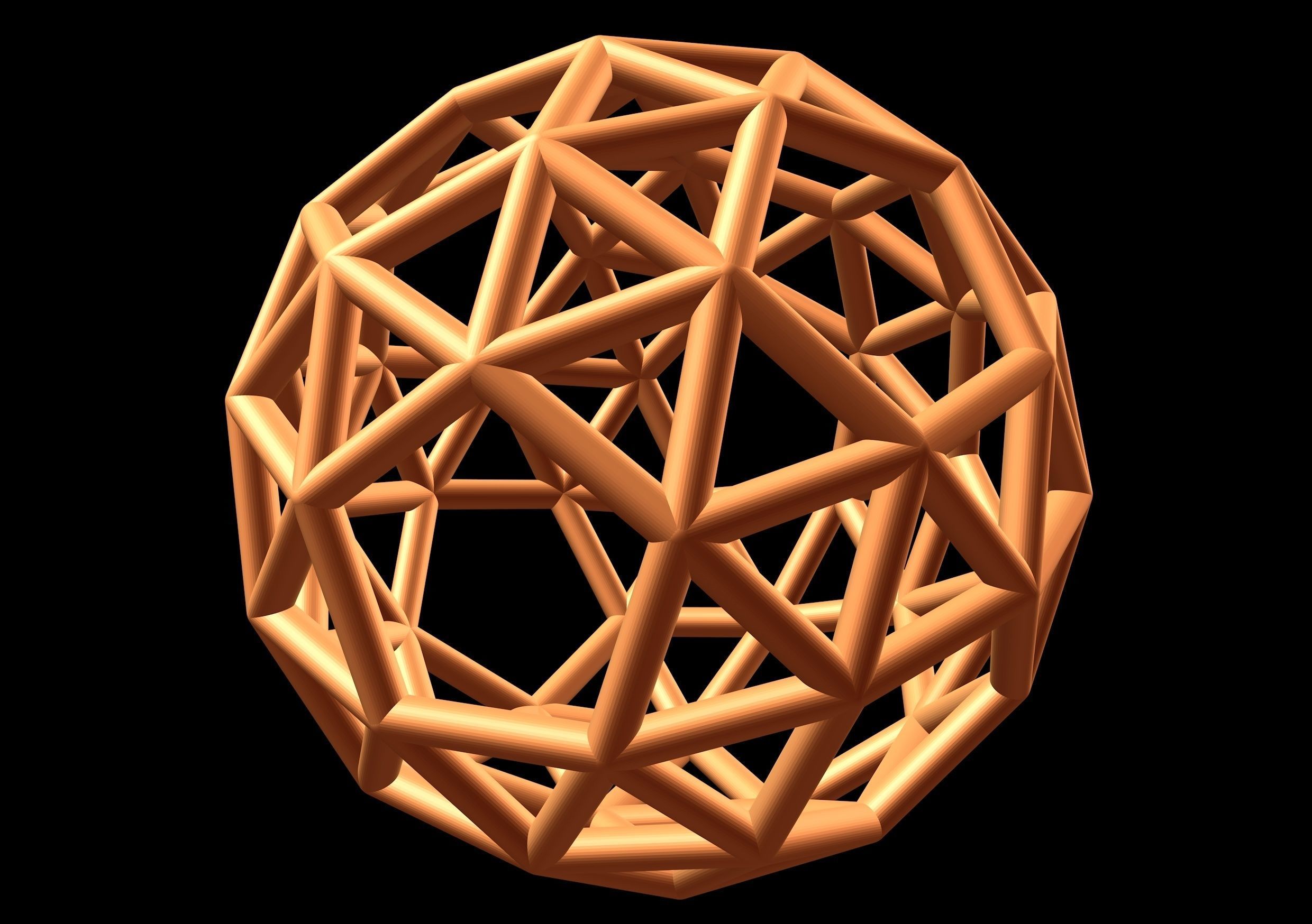 037 Mathart - Archimedean Solids - Snub Dodecahedron 01 - 10 cm 3D print model_3