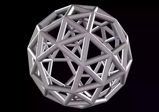 037 Mathart - Archimedean Solids - Snub Dodecahedron 01 - 10 cm