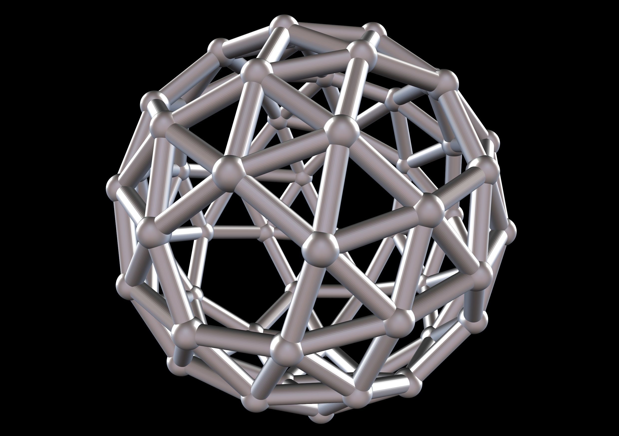 038 Mathart - Archimedean Solids - Snub Dodecahedron 02 - 10 cm