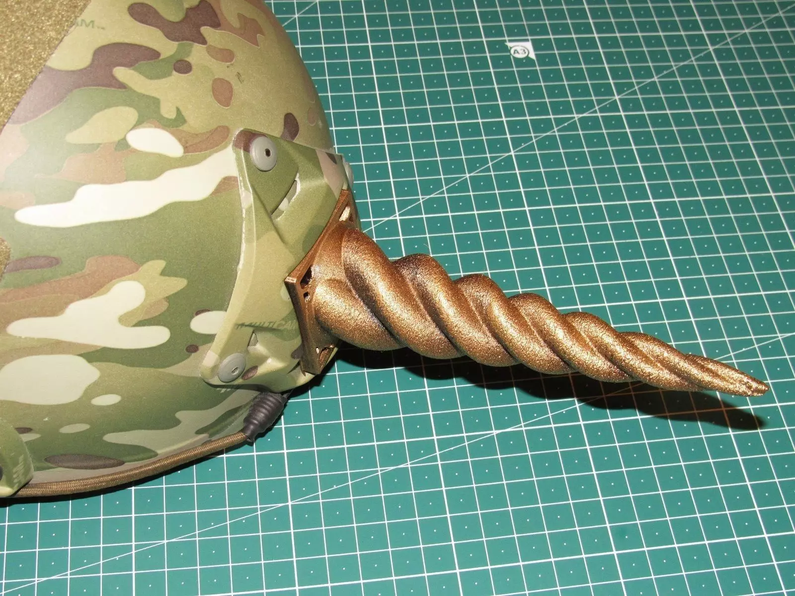 Tactical unicorn horn Free 3D print model_0