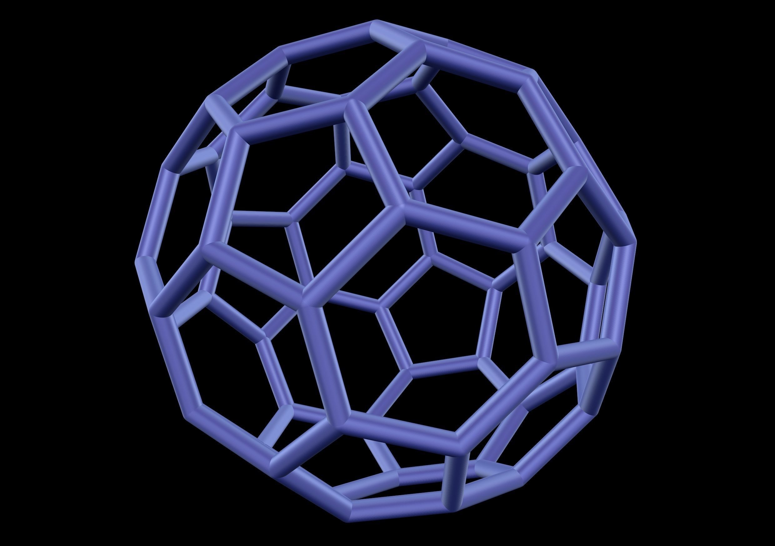 046 Mathart-Archimedean Solids-Truncated Icosahedron 01-10cm 3D print model_3