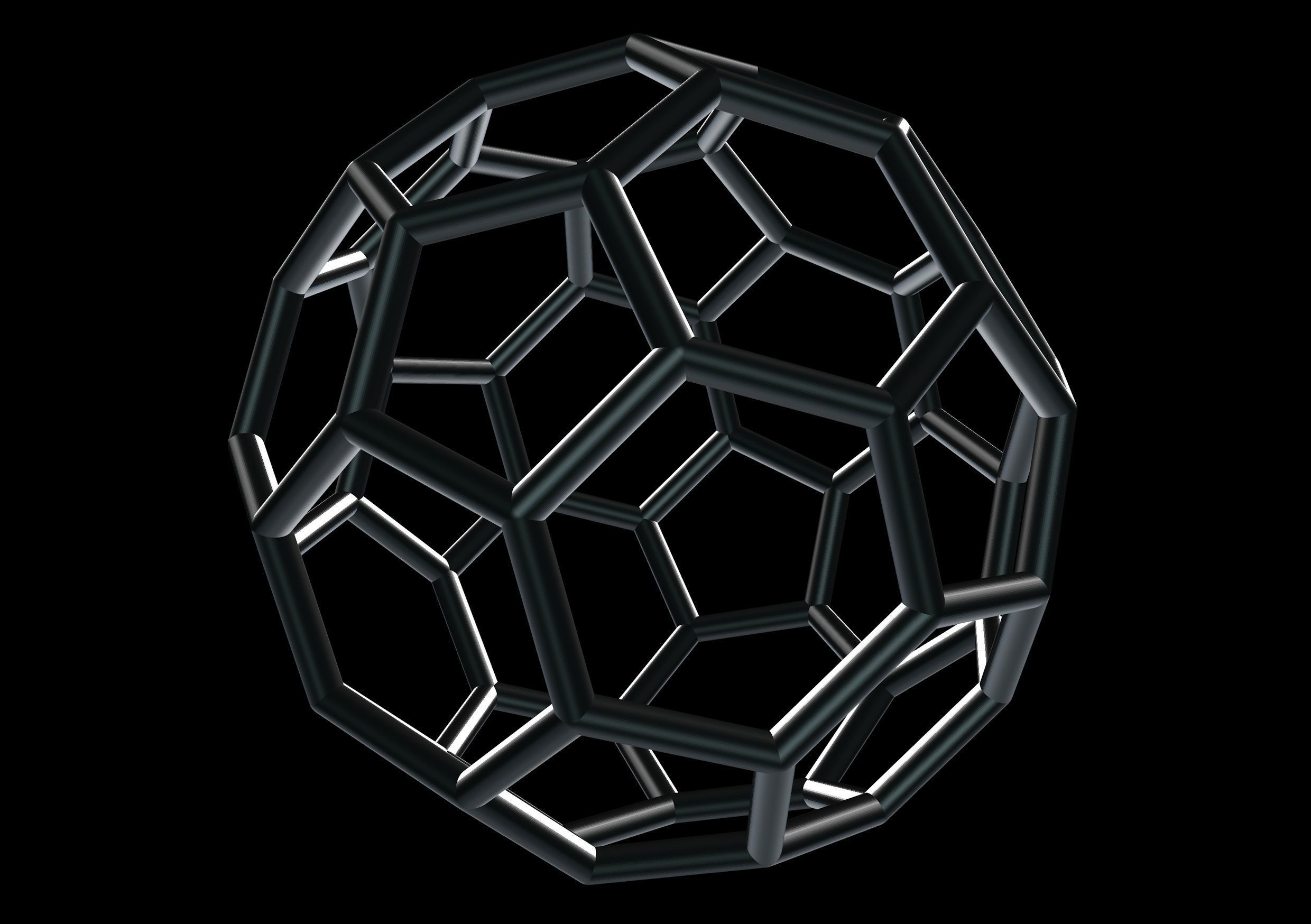 046 Mathart-Archimedean Solids-Truncated Icosahedron 01-10cm 3D print model_5