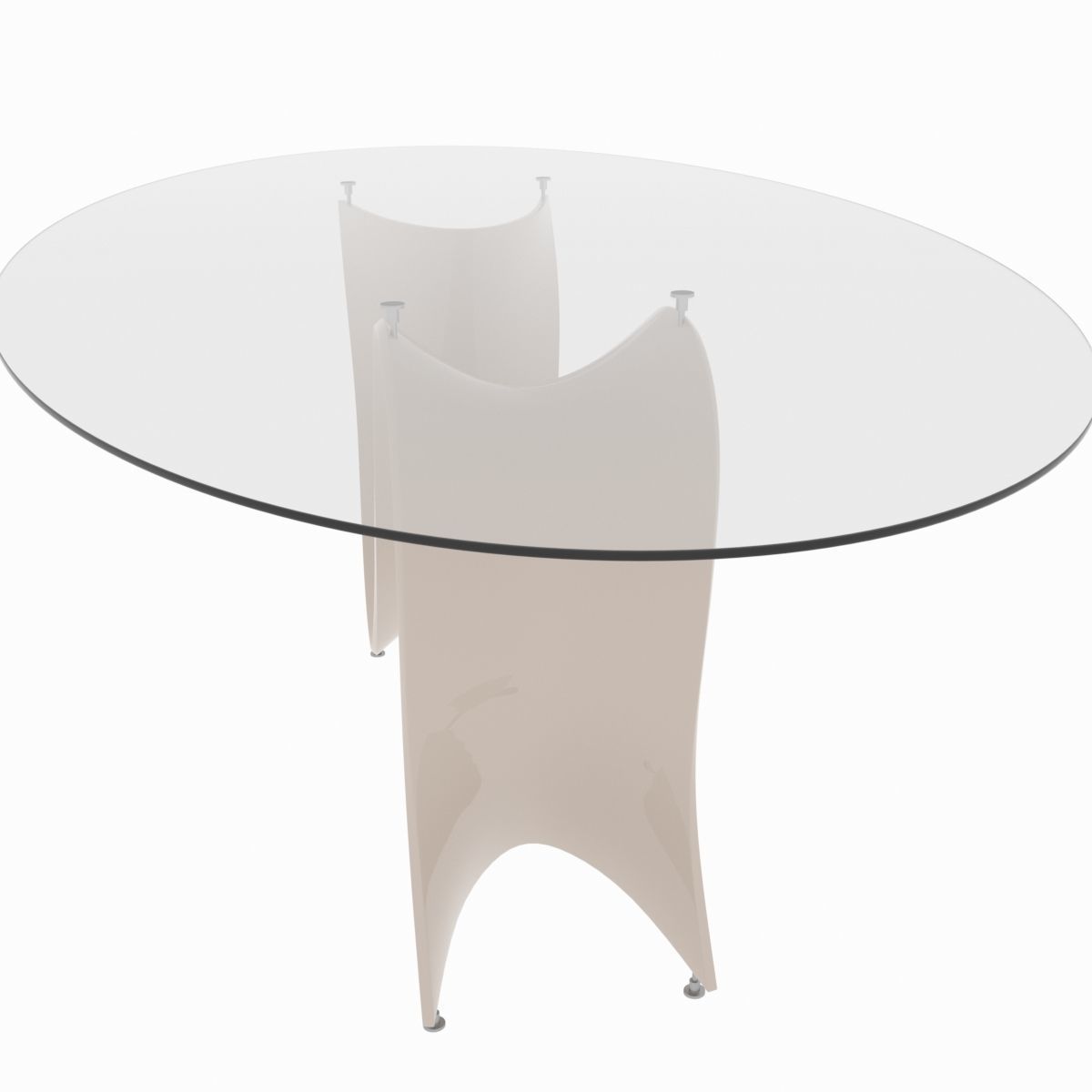 Dining set consisting of a table and chairs 3D model_3