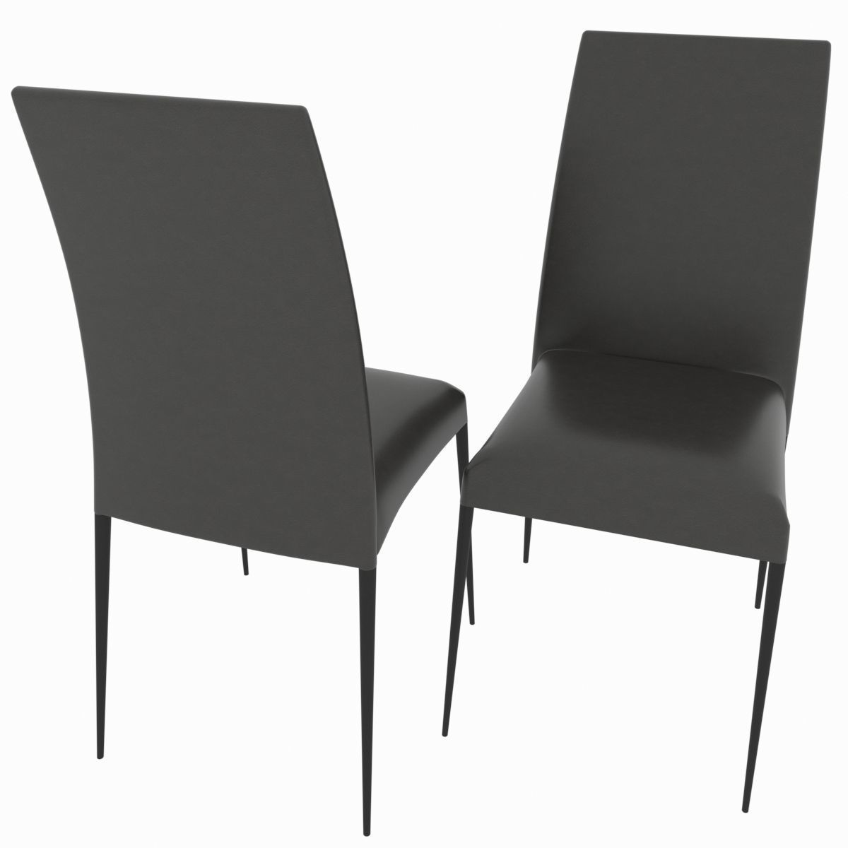 Dining set consisting of a table and chairs 3D model_4