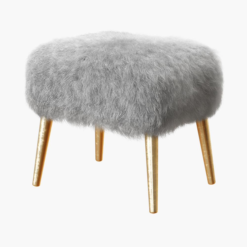 Mongolian Lamb Stool-02 3D model_1