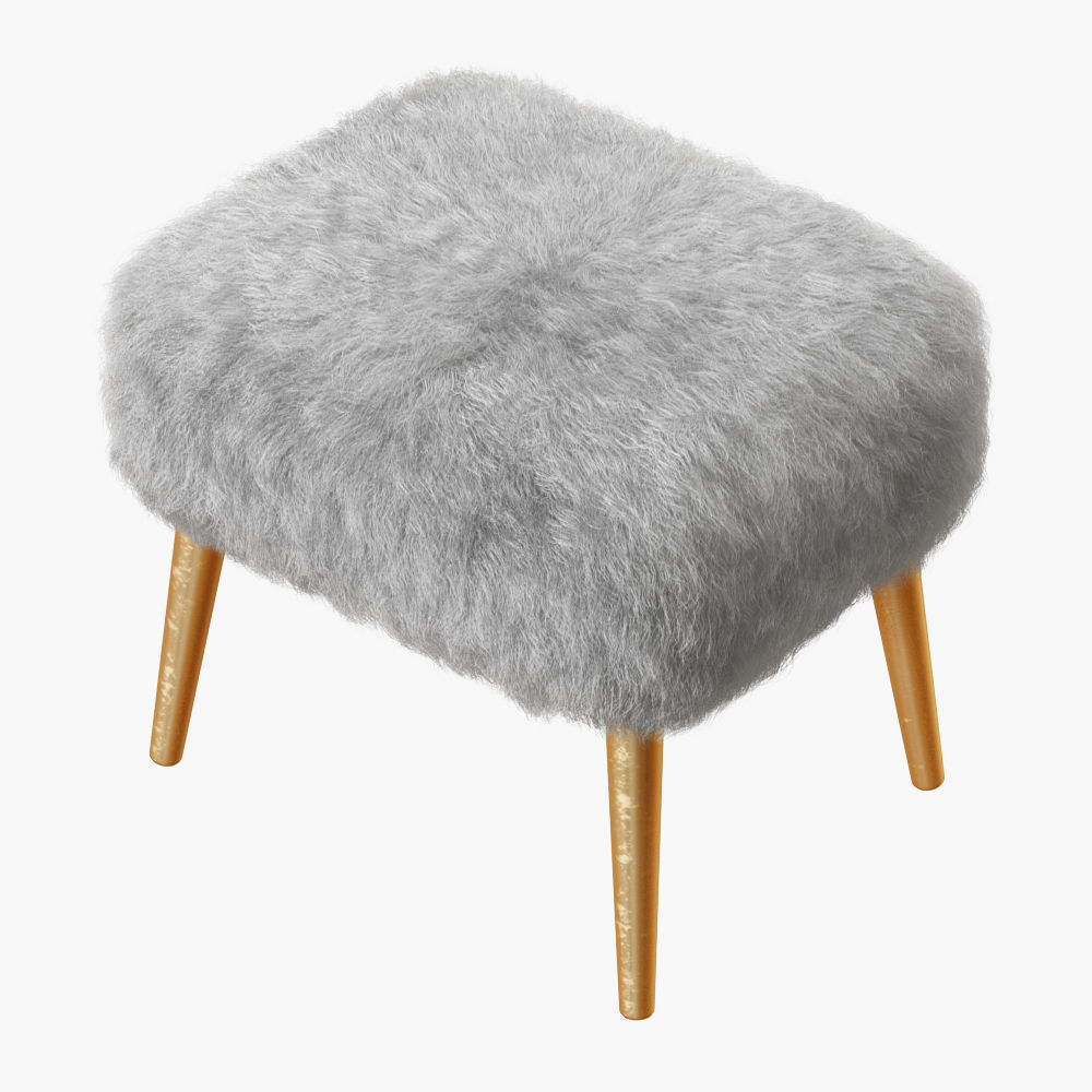 Mongolian Lamb Stool-02 3D model_2