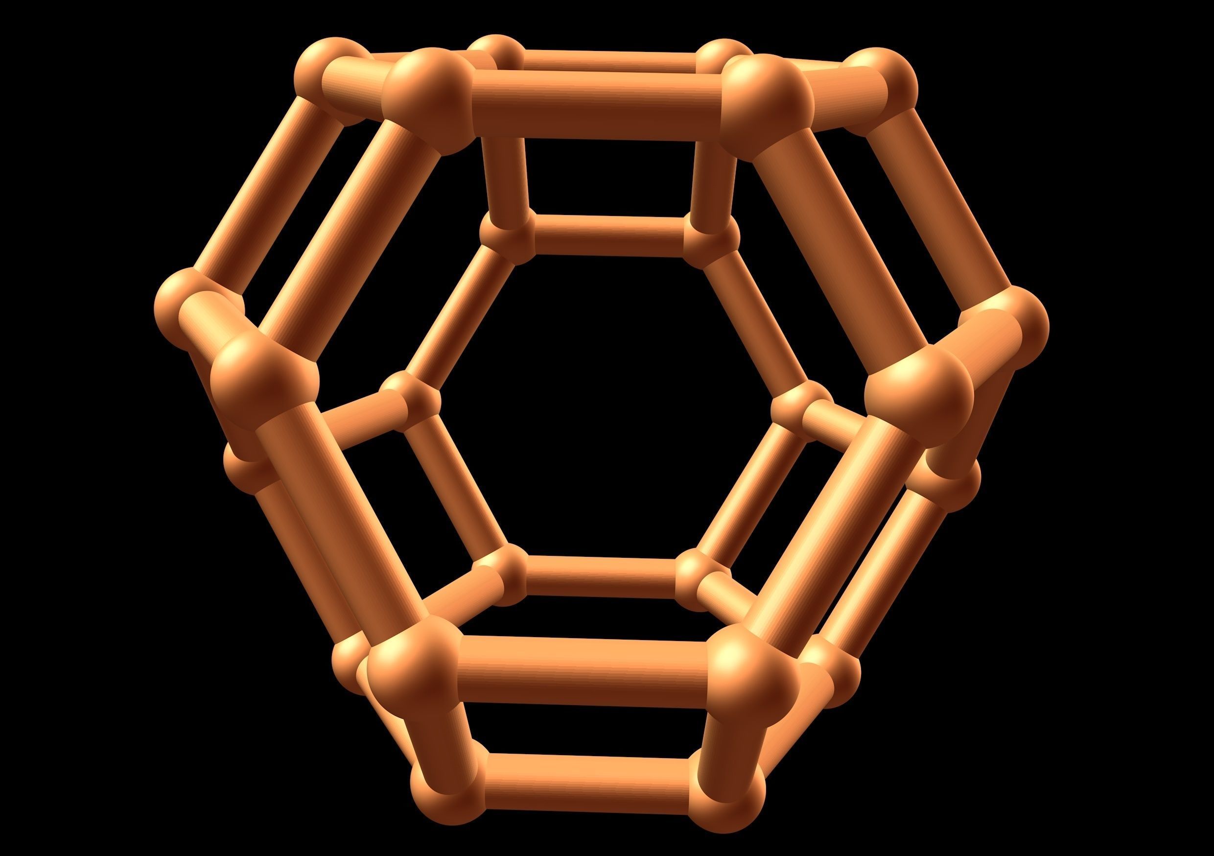 050 Mathart - Archimedean Solids - Truncated Octahedron 02-10cm 3D print model_3