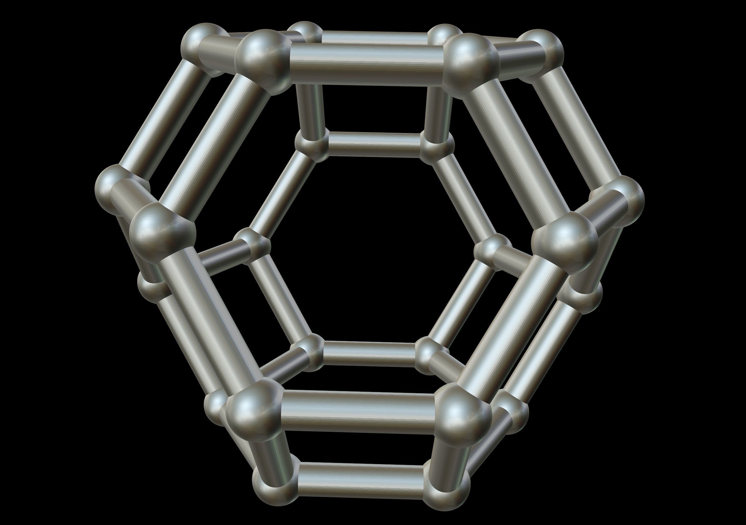 050 Mathart - Archimedean Solids - Truncated Octahedron 02-10cm 3D print model_4