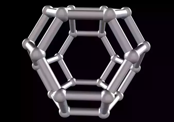 050 Mathart - Archimedean Solids - Truncated Octahedron 02-10cm 3D print model