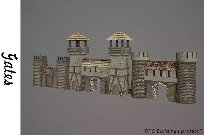Gates medieval castle