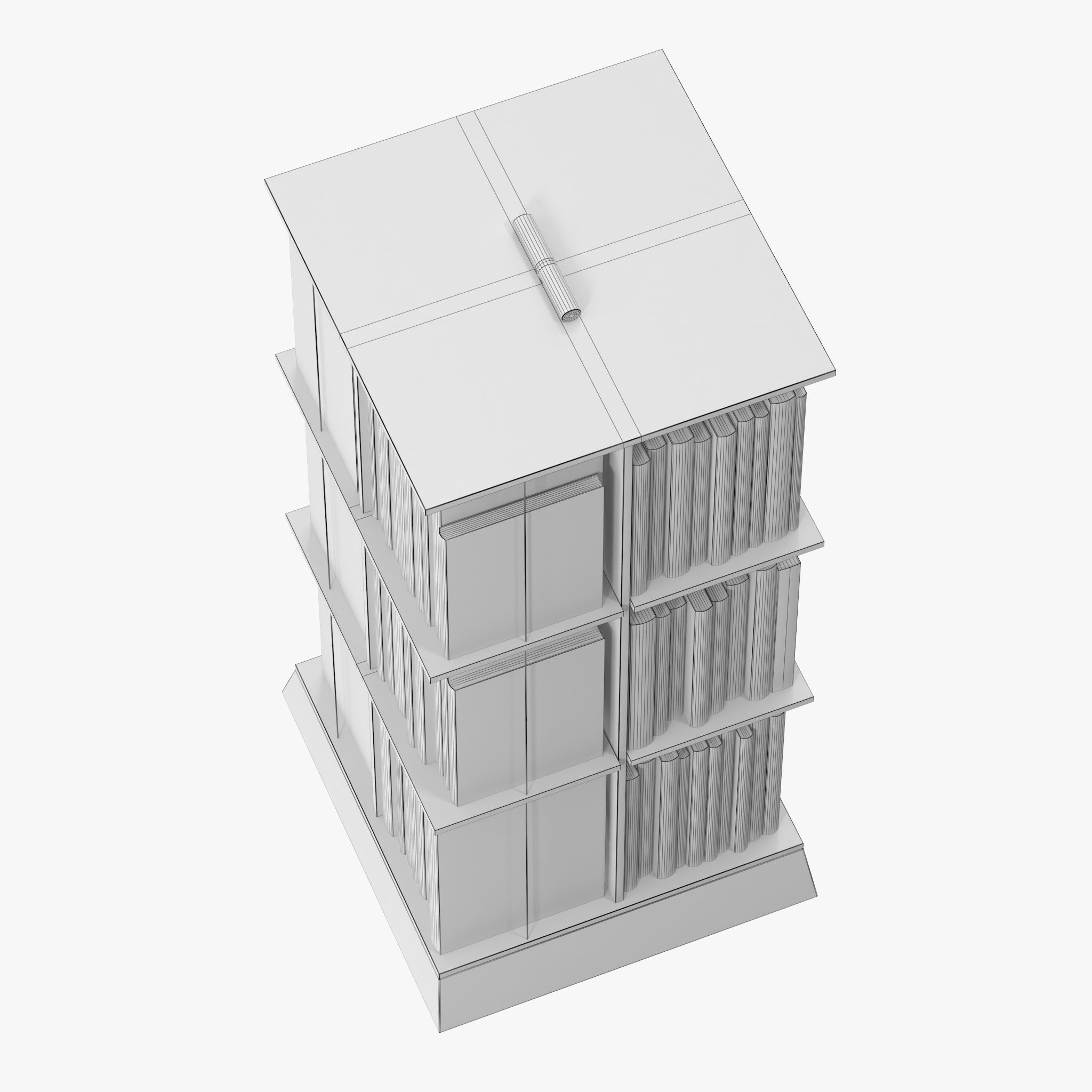 Buchstabler Bookcase 3D model_9