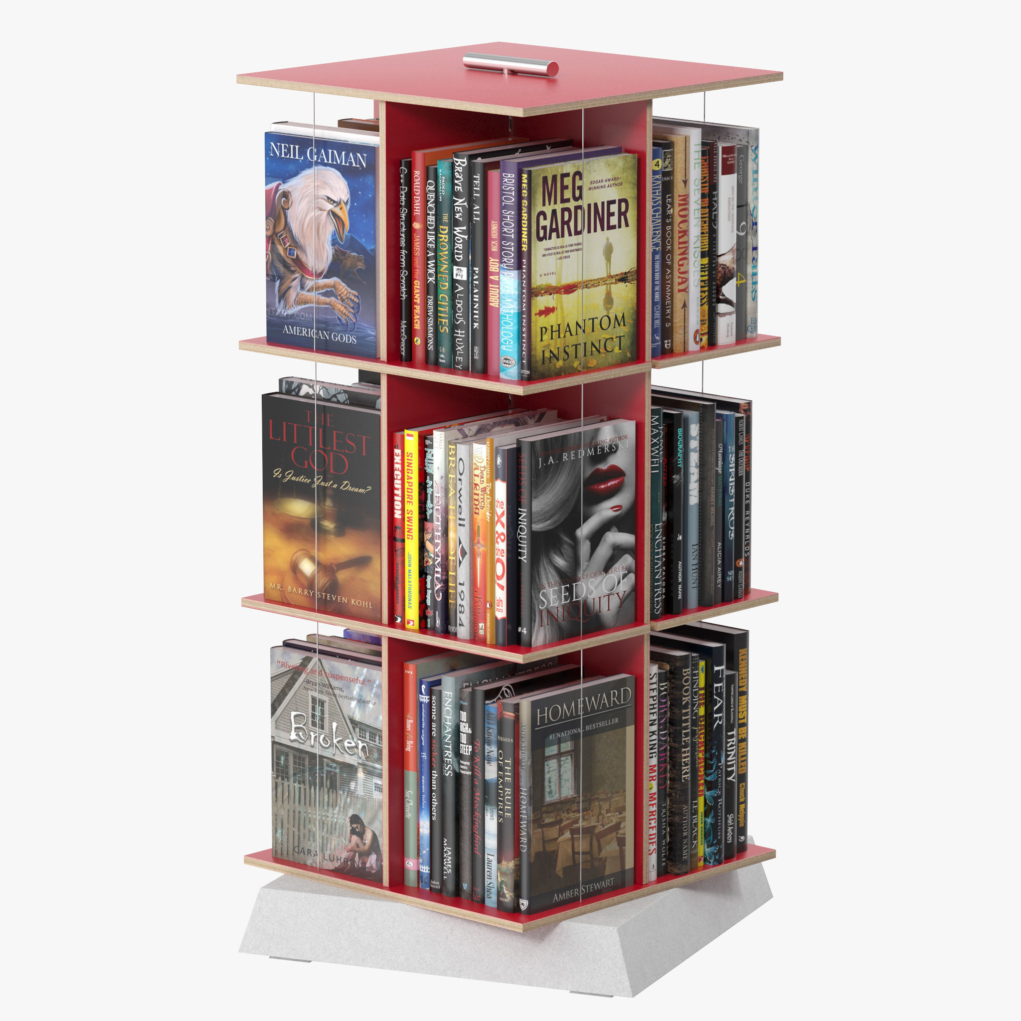Buchstabler Bookcase 3D model_1