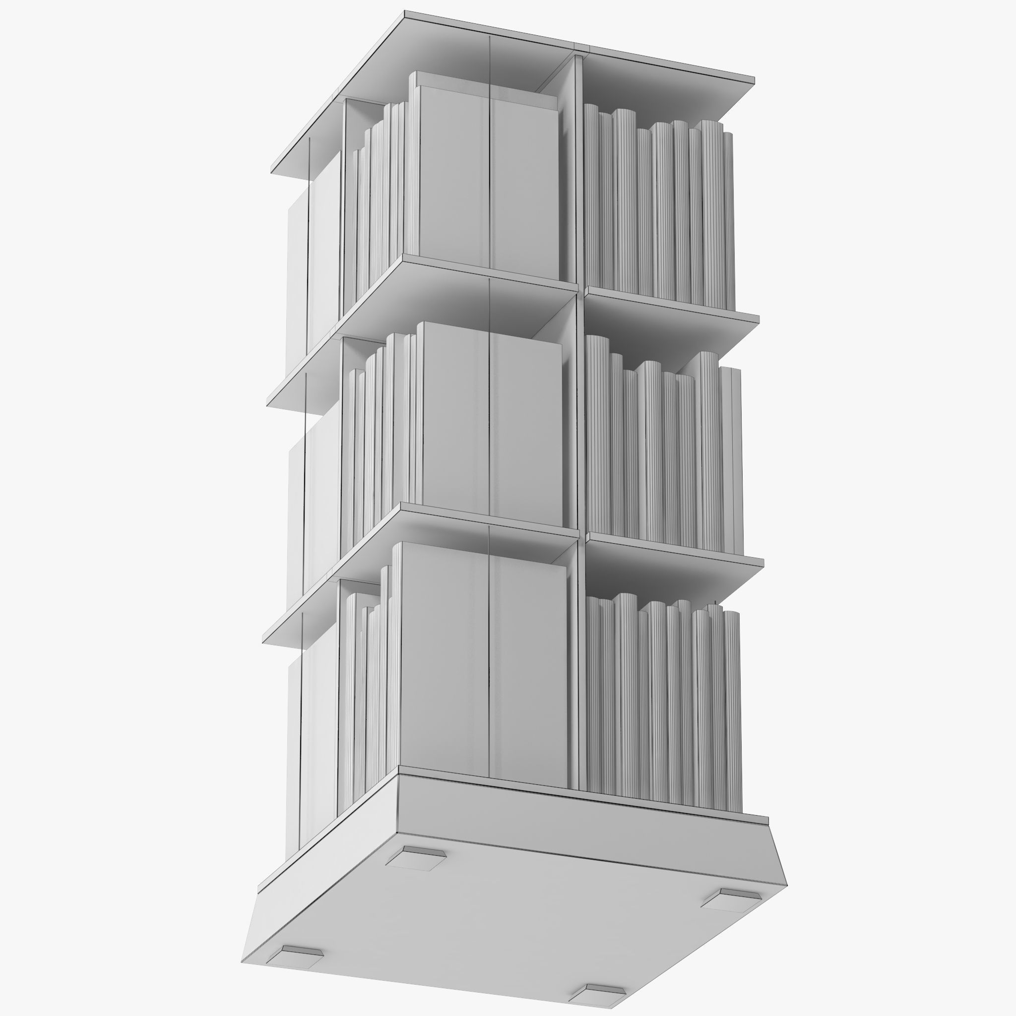 Buchstabler Bookcase 3D model_11