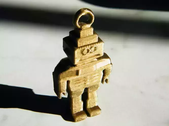 Robot keychain 3D print model