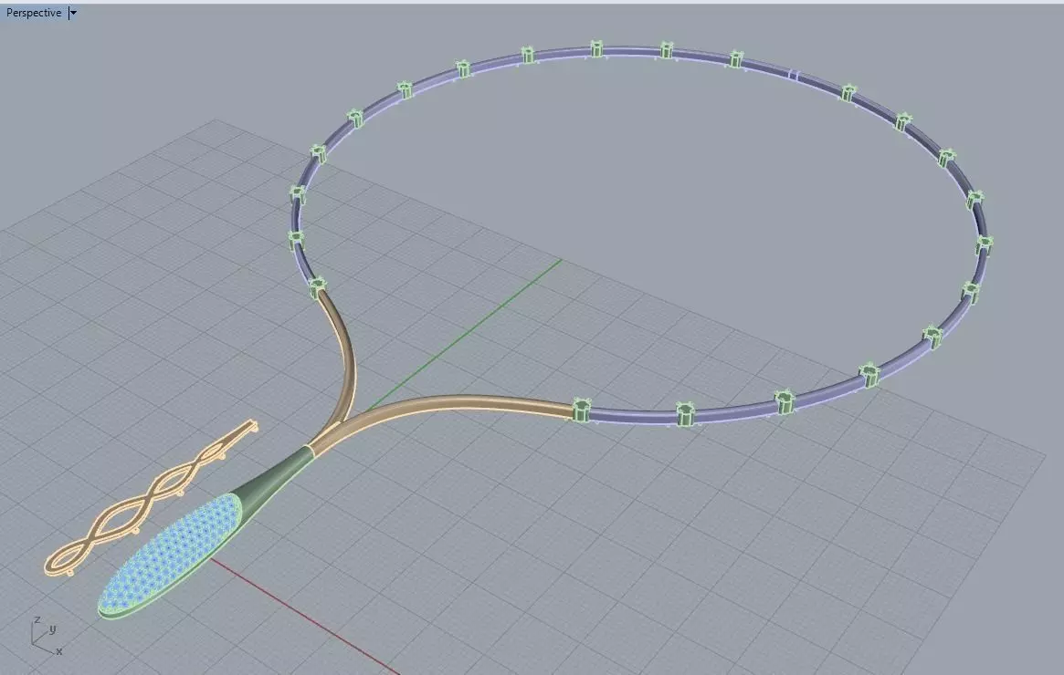 Necklace Drop 3D print model_0