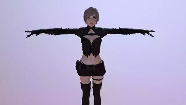 Cindy Furyan - Rigged Character Low-poly 3D model