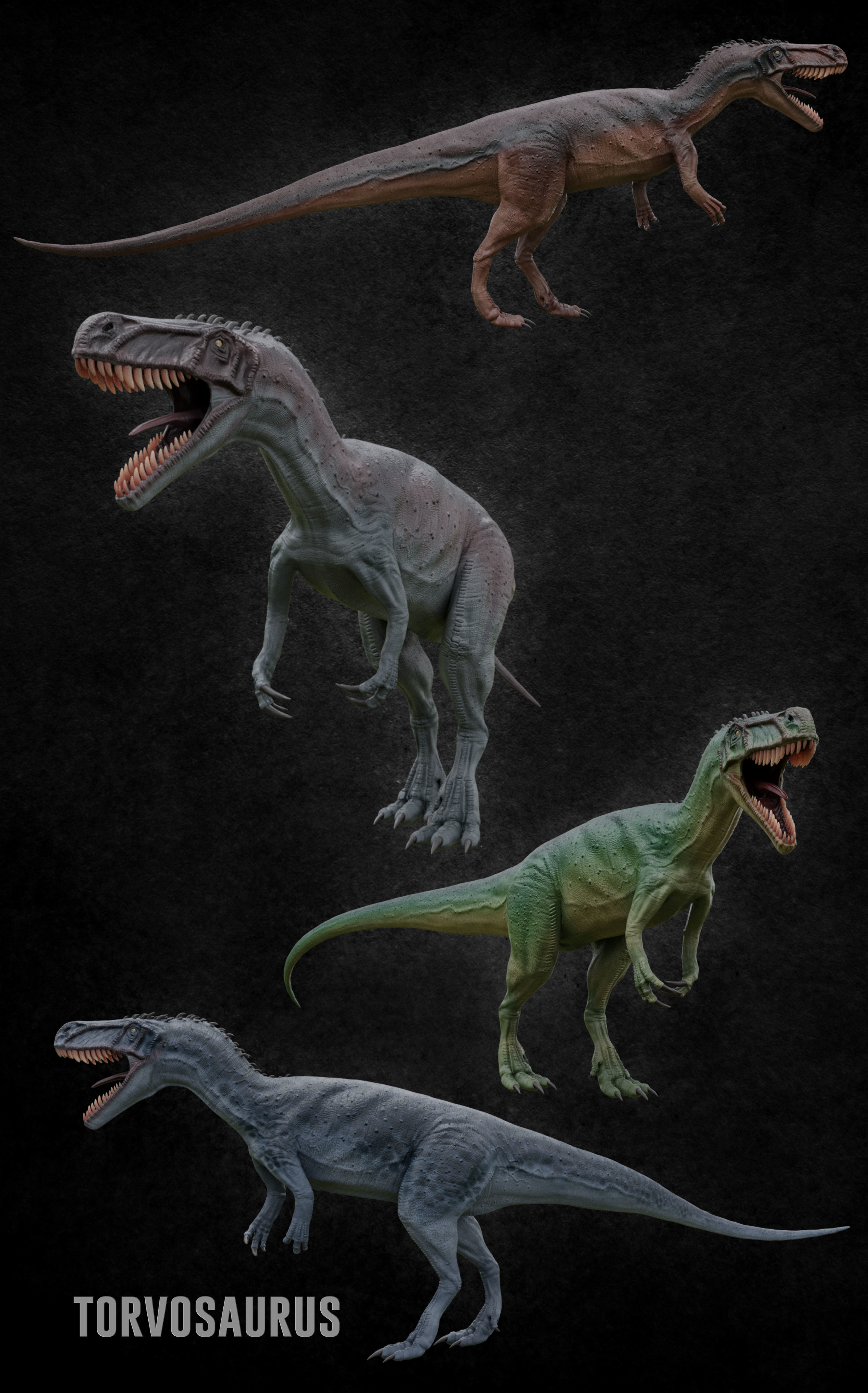 Torvosaurus t - rex Low-poly 3D model_5