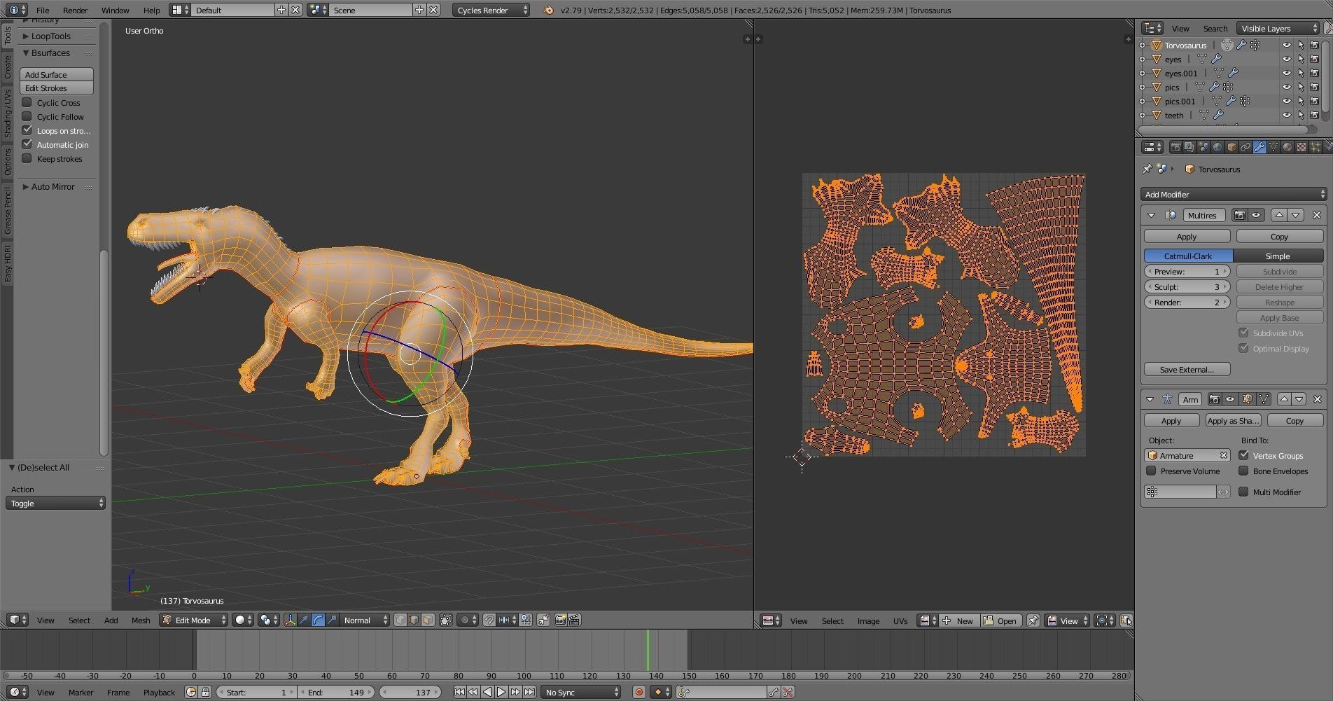 Torvosaurus t - rex Low-poly 3D model_6