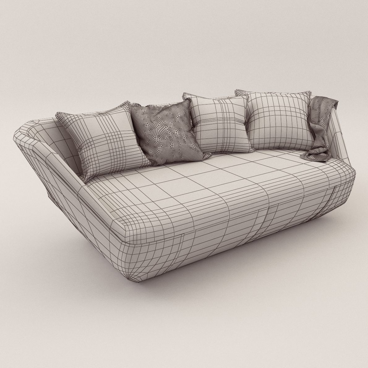 Sofa Isanka - Design by EOOS - Walter Knoll 3D model_2