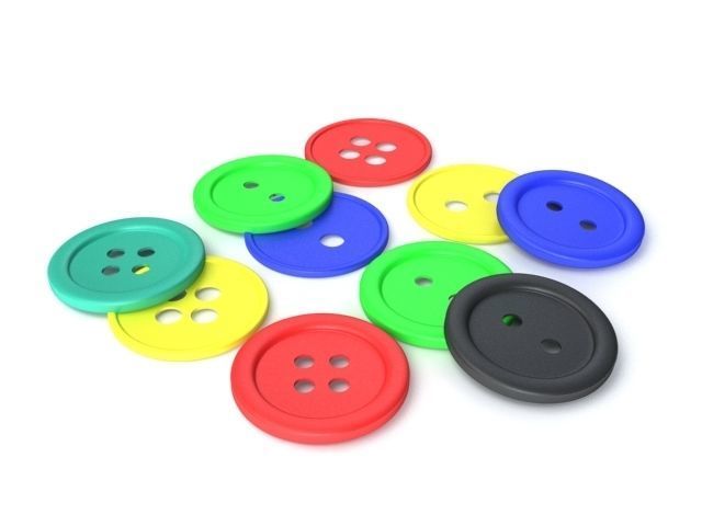 Buttons 3D model_1