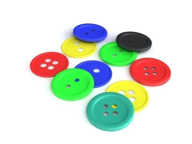 Buttons 3D model