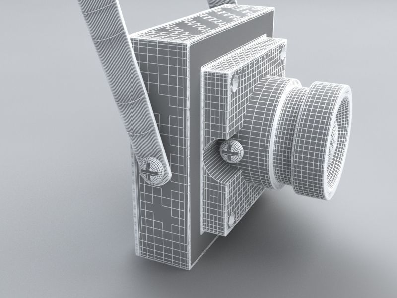 FPV Camera HD 700TVL 3D model_7