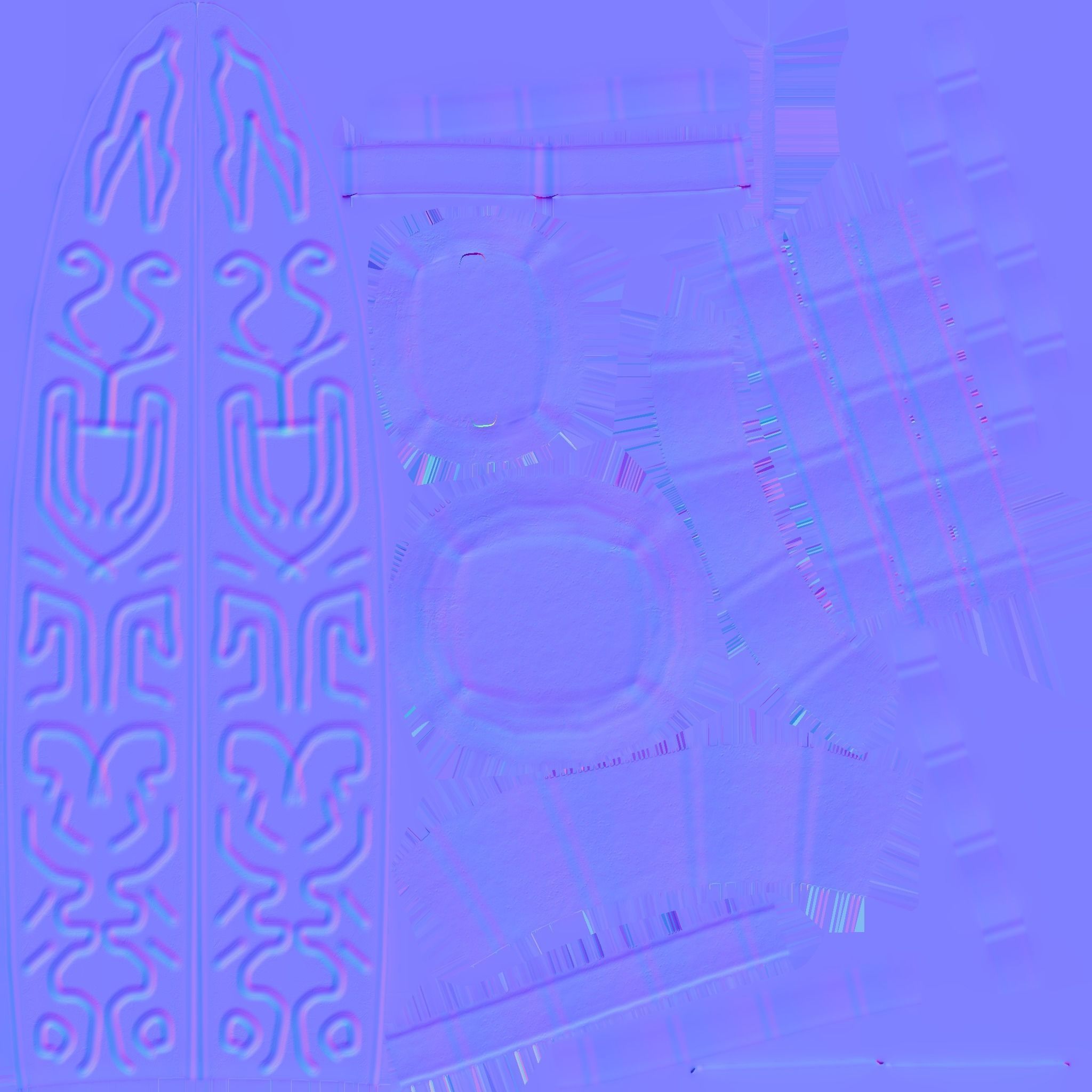 Dagger knife Low-poly 3D model_6