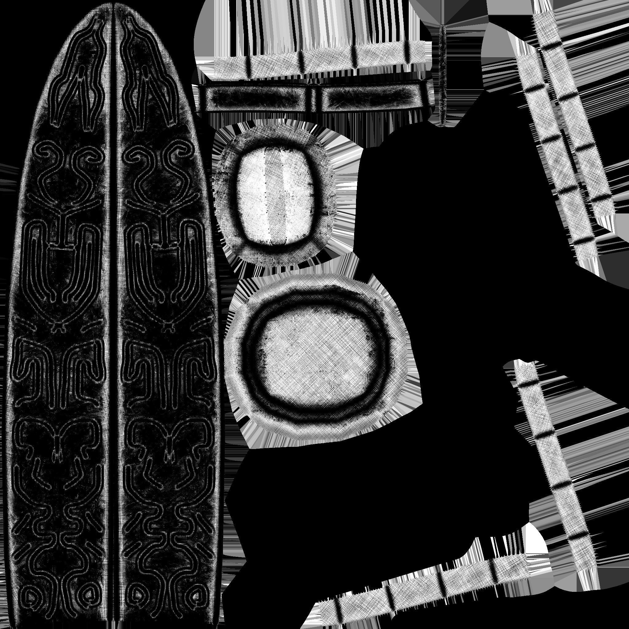 Dagger knife Low-poly 3D model_5