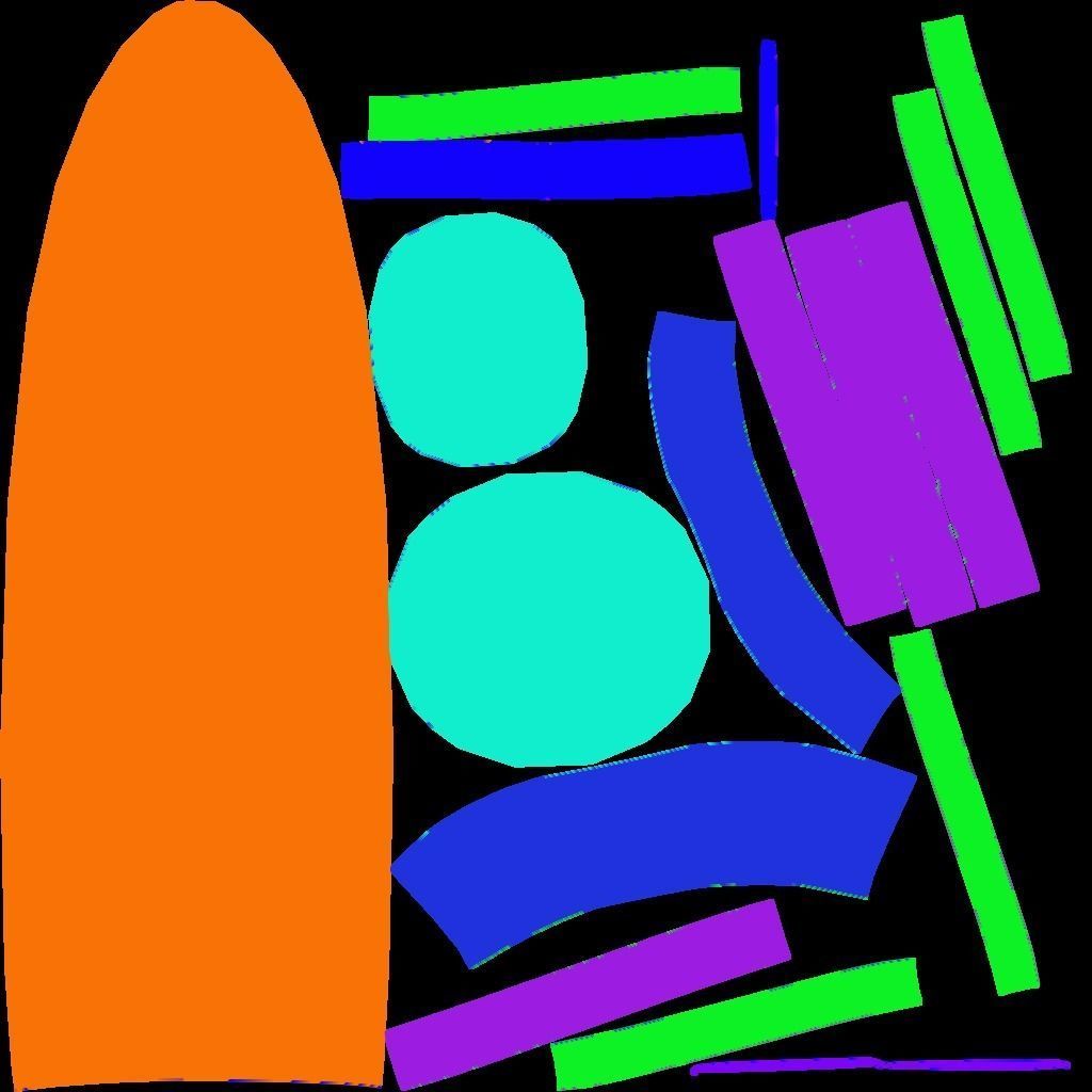 Dagger knife Low-poly 3D model_8