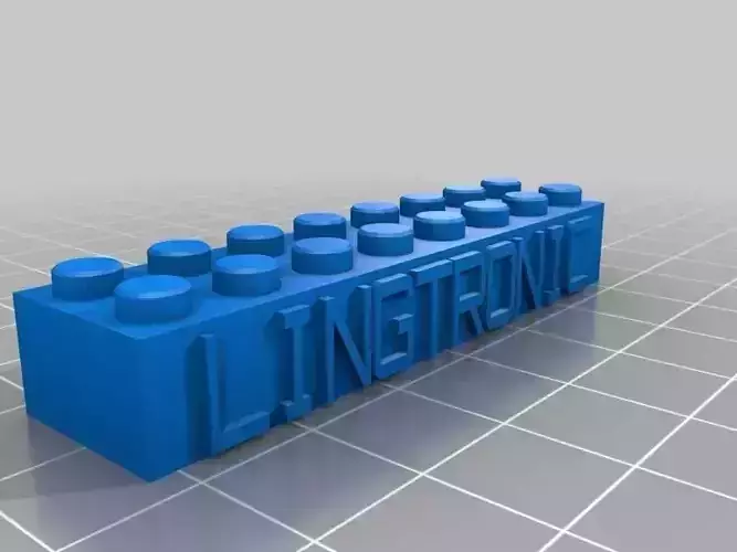 My Customized Lego Block Necklace or Keychain Free 3D print model