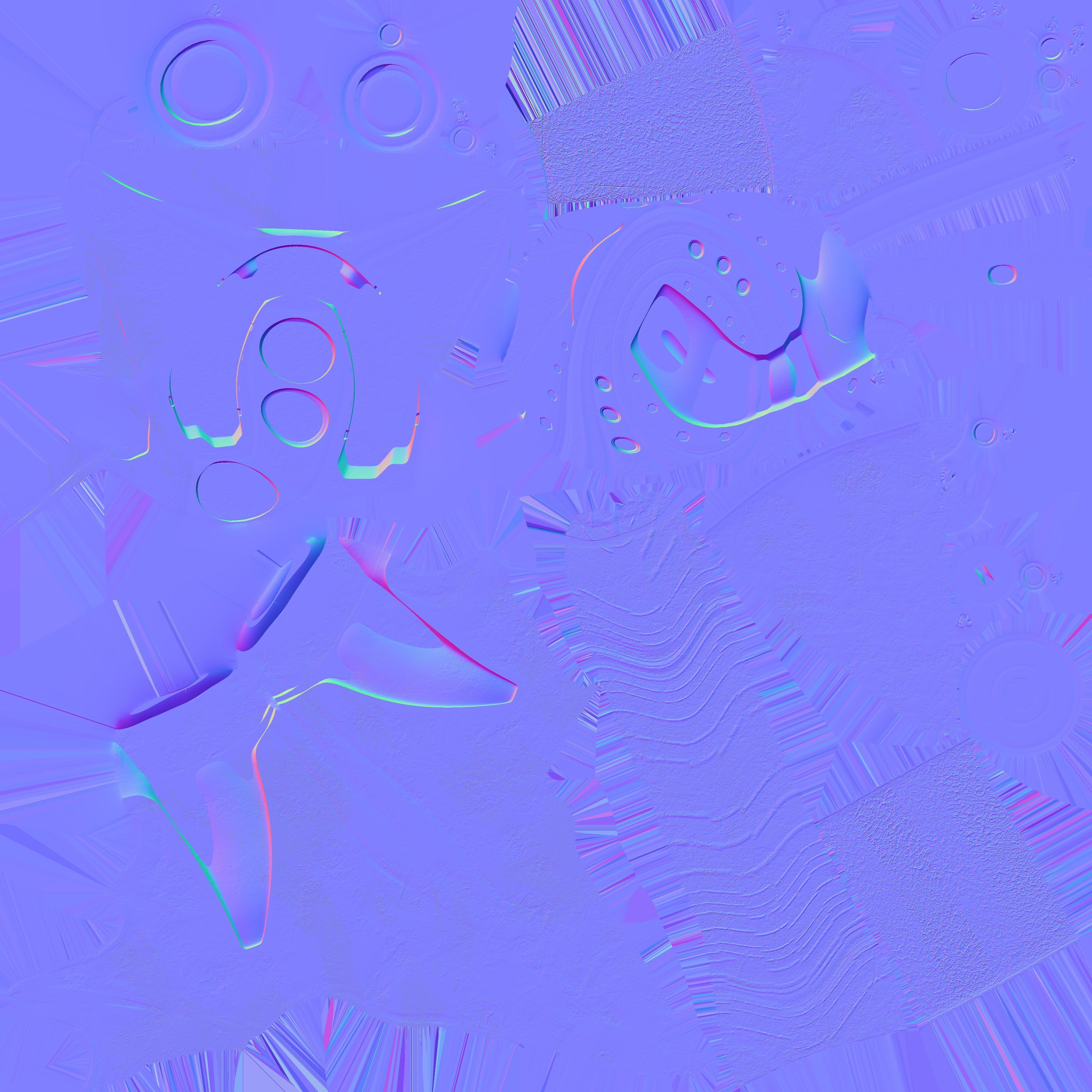 Axe battle warrior 3D model_5