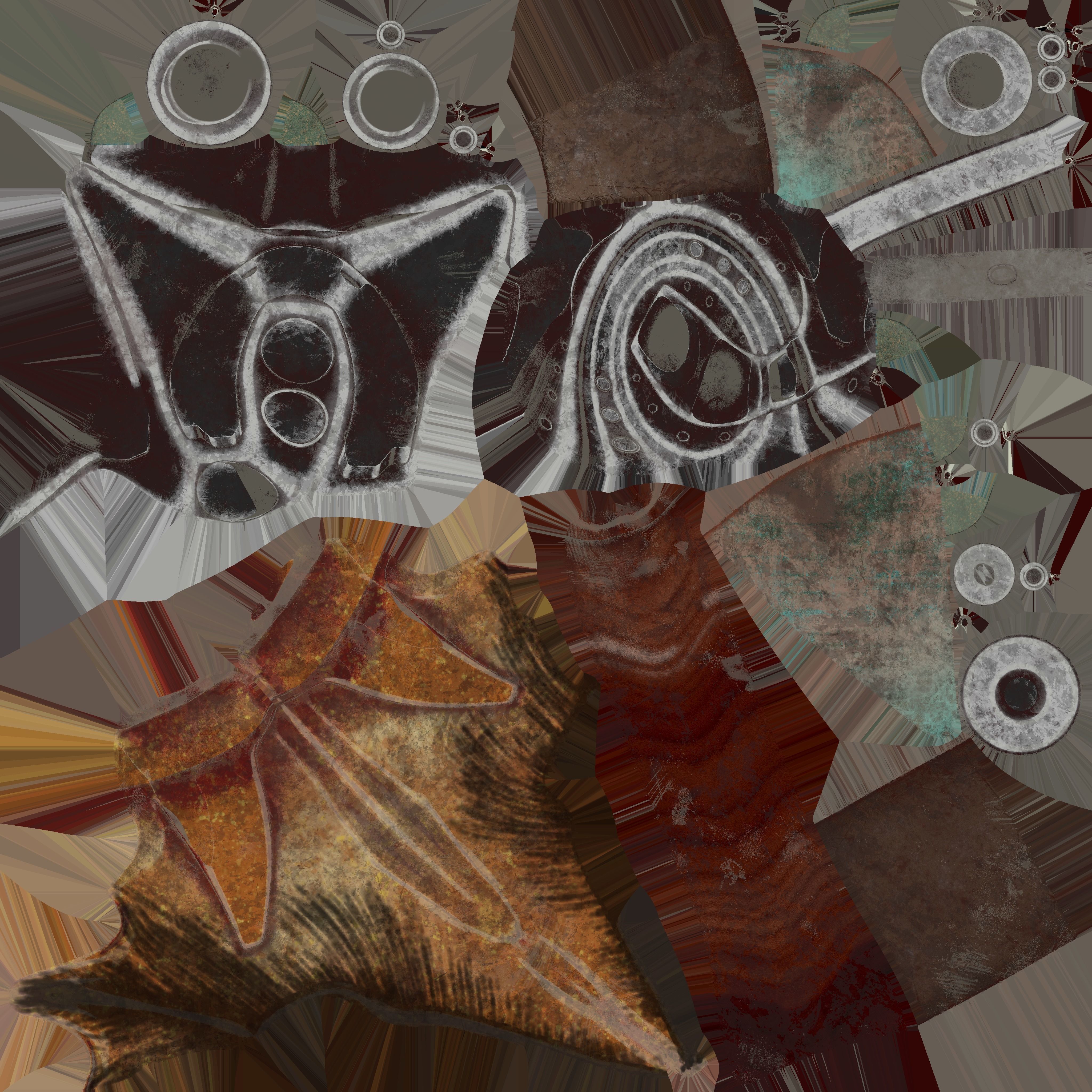 Axe battle warrior 3D model_1