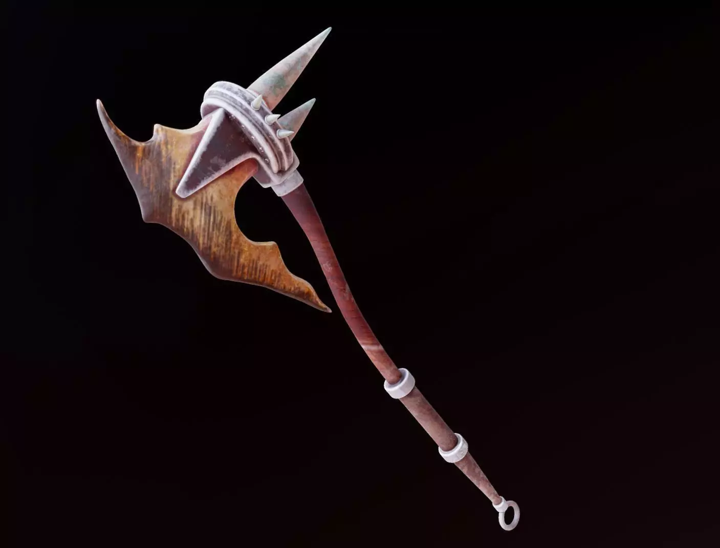 Axe battle warrior 3D model_0