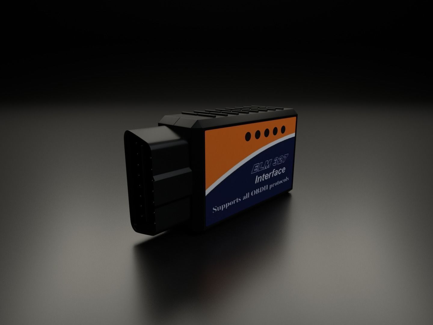 OBDII scanner 3D model_2