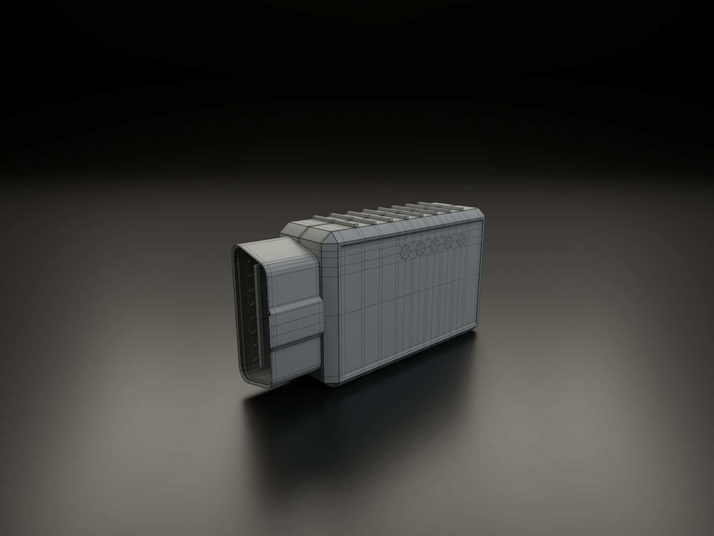 OBDII scanner 3D model_4