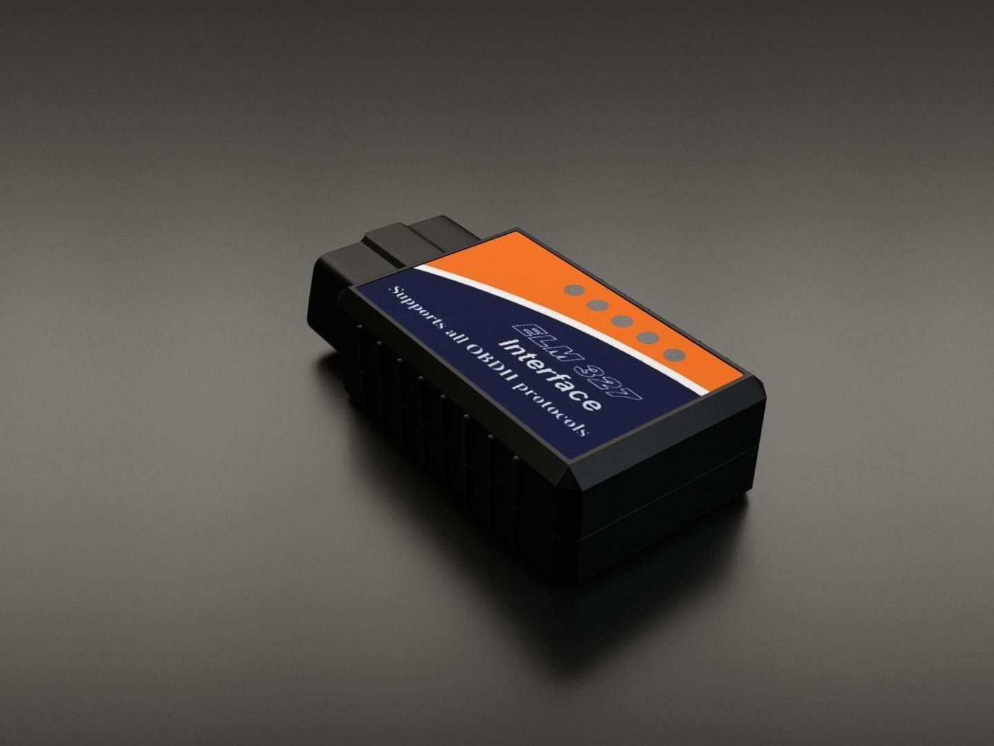 OBDII scanner 3D model_1
