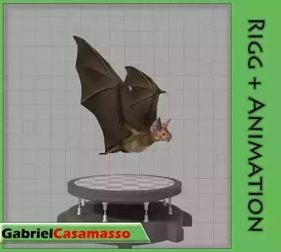 Vampire Bat Low-poly 3D model