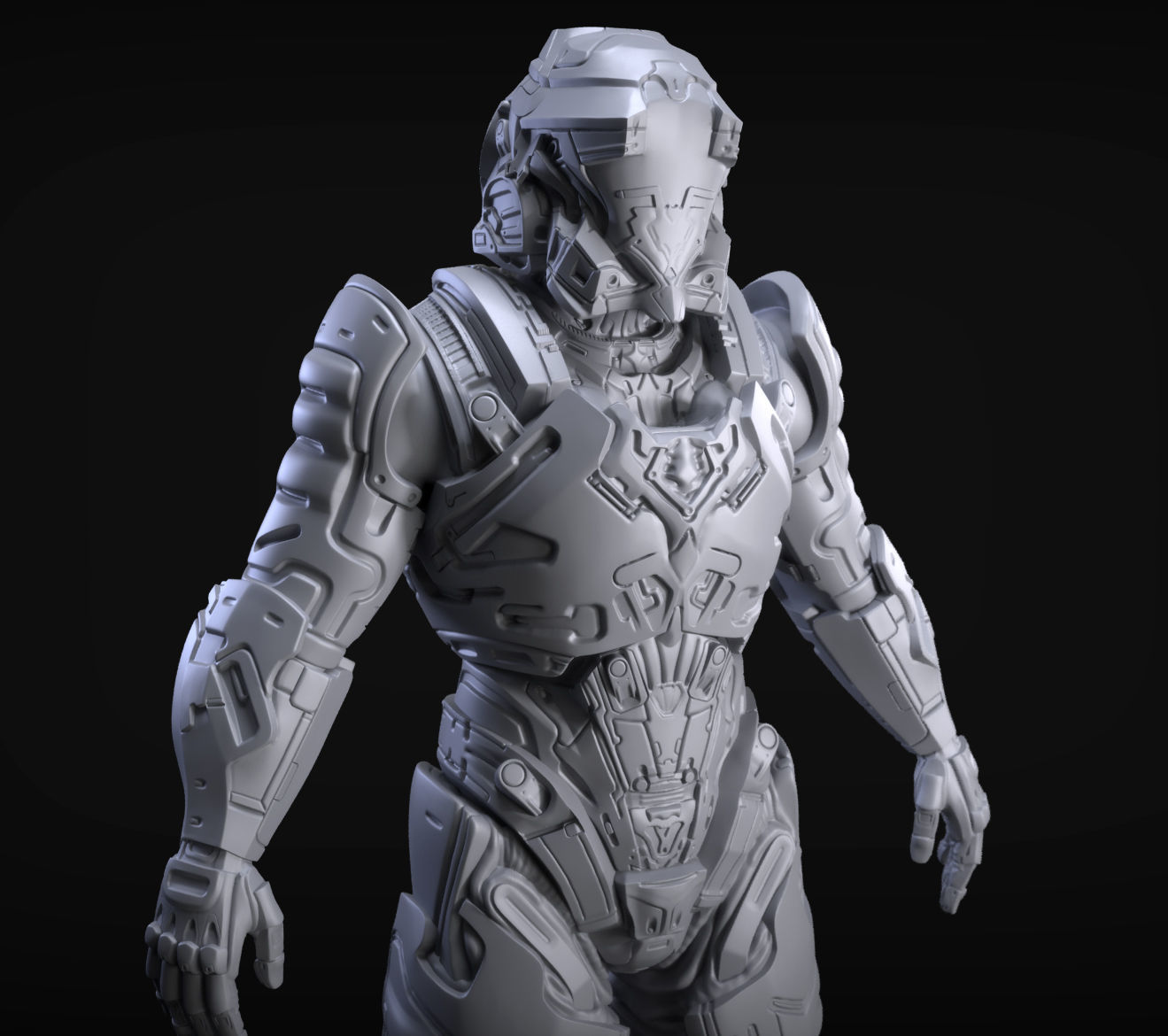 Sci-Fi Armors Sculpt Bundle 1 3D model_1