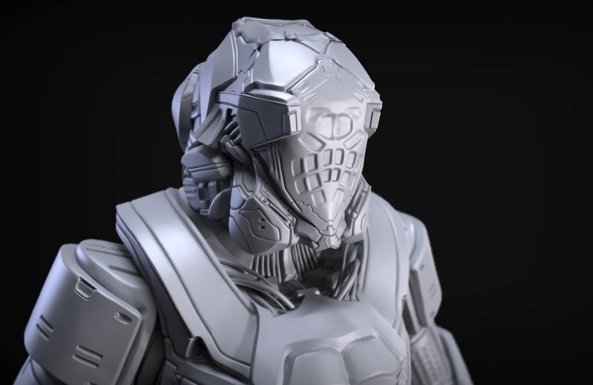 Sci-Fi Armors Sculpt Bundle 1 3D model_20
