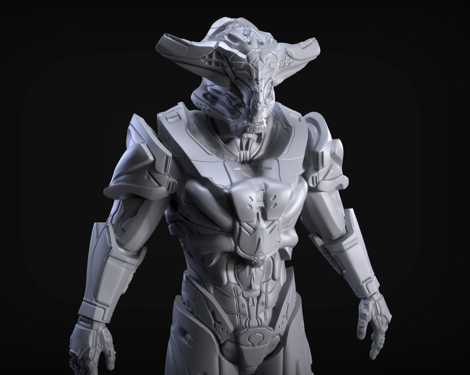 Sci-Fi Armors Sculpt Bundle 1 3D model_10