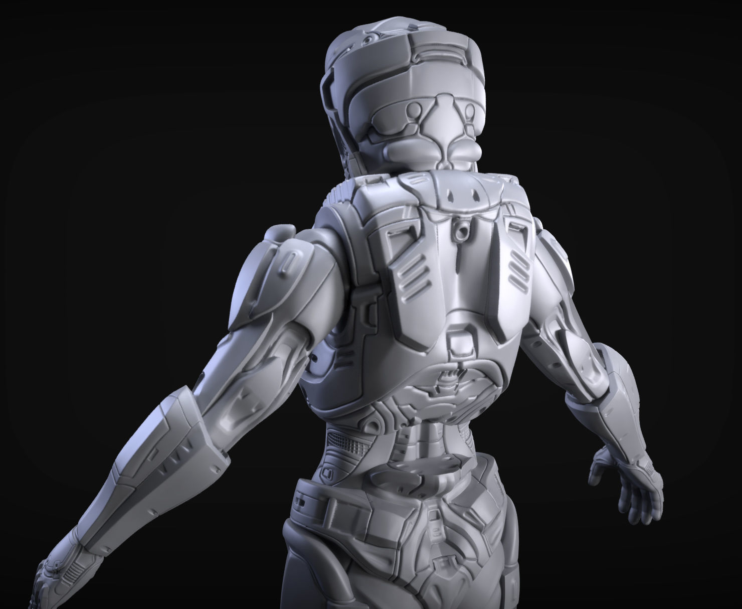 Sci-Fi Armors Sculpt Bundle 1 3D model_34
