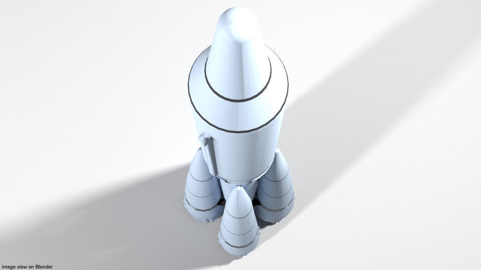 Rocket Missile - R-7 Semyorka 3D model_2