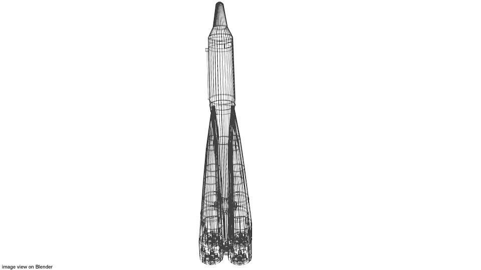 Rocket Missile - R-7 Semyorka 3D model_3