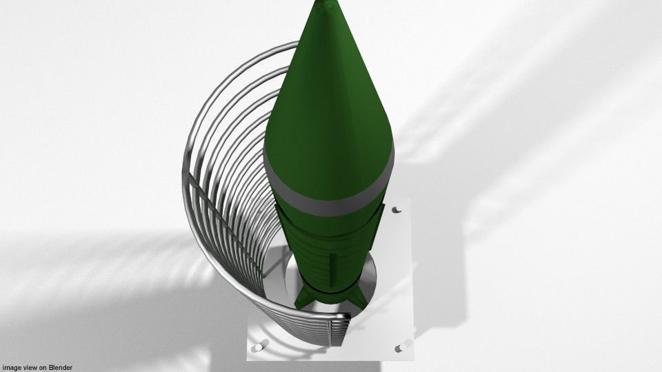 Rocket Missile - Scud 3D model_2