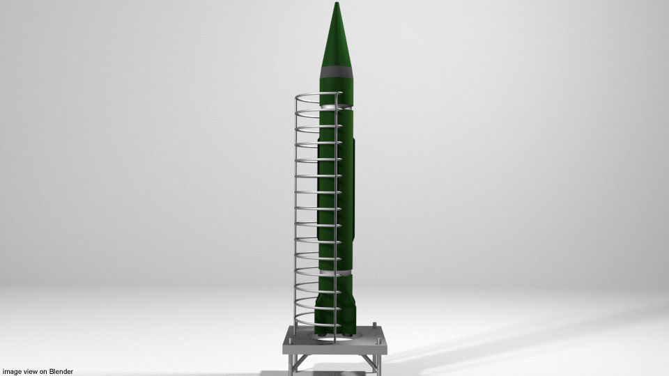 Rocket Missile - Scud 3D model_1