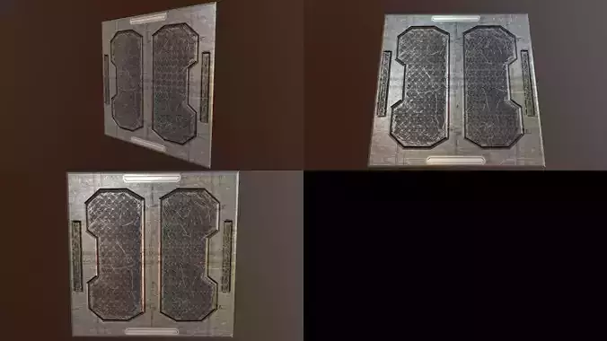 Sci Fi Pannel Modeling Unwrapping Texturing Baking