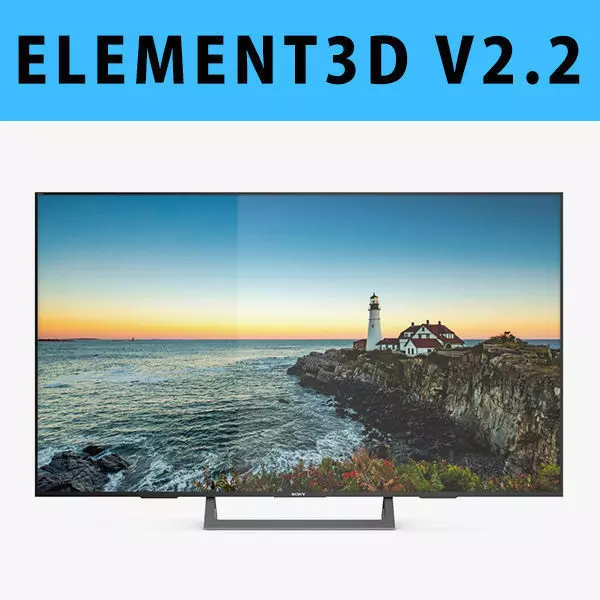 E3D - Sony X850E TV model 3D model_0
