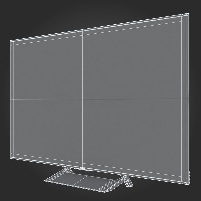 E3D - Sony X900E TV 3D model 3D model_9
